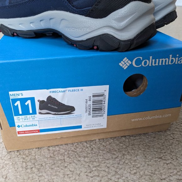 Columbia Fleece-Line Shoes, Men's 11 (lightly used) - Picture 4 of 5
